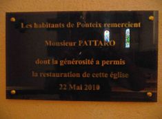 Ponteix remercie Raymond Pattaro